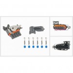 Разъём 5конт.с запорной скобой(5-pin, 5+1 уплотнение, кожух кабеля)