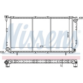 Радиатор охлаждения (механика) 1.8 2 2.2 Subaru Legacy
