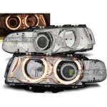 Тюнинг - комплект линзованных фар + указатель поворота с ксеноном ангельские глазки с - d1s - с блок упр.ксеноном - philips BMW E38