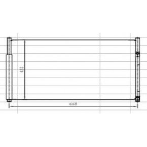 Конденсатор (радиатор) кондиционера Suzuki Grand Vitara