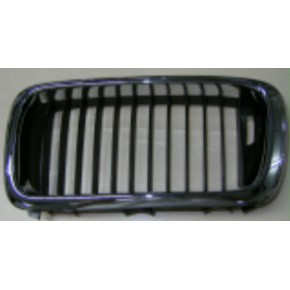 Решетка радиатора левая хром - черная BMW E38