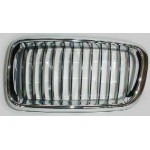 Решетка радиатора левая хром - черная BMW E38