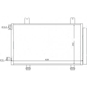 Конденсатор (радиатор) кондиционера Suzuki SX-4