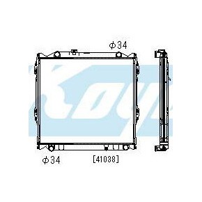 Радиатор охлаждения (механика) 3.4 Toyota 4 Runner - 3 поколение