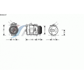 Компрессор кондиционера BMW E38
