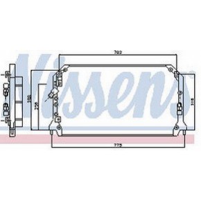 Конденсатор (радиатор) кондиционера Toyota Camry V20