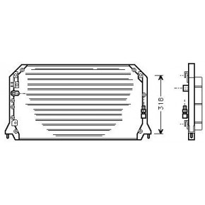 Конденсатор (радиатор) кондиционера Toyota Camry V20