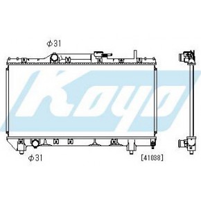 Радиатор охлаждения (механика) 1.6 1.8 Toyota Carina E / Corona / Caldina