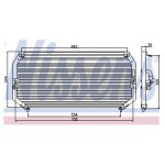 Конденсатор (радиатор) кондиционера Toyota Carina E / Corona / Caldina