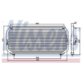 Конденсатор (радиатор) кондиционера Toyota Carina E / Corona / Caldina