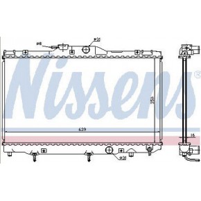 Радиатор охлаждения (механика) 1.4 1.6 1.8 (1 ряд) (1zzfe/3zzfe/4zzfe/) Toyota Corolla 110 LHD