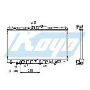 Радиатор охлаждения (автомат) 1.3 1.5 1.6 Toyota Corolla 90 EE90 / CE90 / AE92 / AE95 3 / 4 ДВ