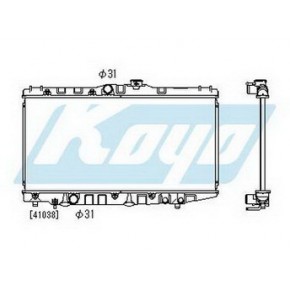 Радиатор охлаждения (механика) 1.5 1.6 Toyota Corolla 90 EE90 / CE90 / AE92 / AE95 3 / 4 ДВ