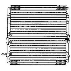 Конденсатор (радиатор) кондиционера (дизель) с 2 кондиц Toyota Land Cruiser 100