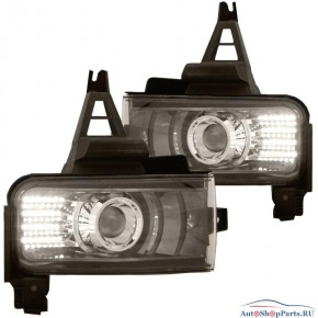Тюнинг - комплект линзованных противотуманных фар с led (светодиоды) Toyota Land Cruiser 200