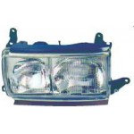Левая фара с молдингом хром Toyota Land Cruiser 80