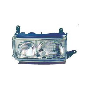 Левая фара с молдингом хром Toyota Land Cruiser 80