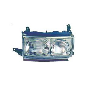 Правая фара с молдингом хром Toyota Land Cruiser 80