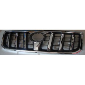Решетка радиатора хром - черная Toyota Land Cruiser Prado 120
