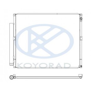 Конденсатор (радиатор) кондиционера Toyota Land Cruiser Prado 120