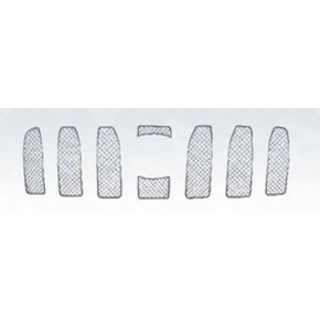 Накладка декоративная на решетку радиатора (комплект) нерж. сталь Toyota Land Cruiser Prado 150