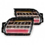 Тюнинг - комплект фонарей в задний бампер с led (светодиоды) хром Toyota Land Cruiser Prado 150