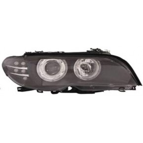 Тюнинг - комплект фар с ксеноном ангельские глазки с led (светодиоды) (купе) BMW E46 купе