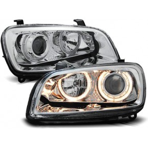 Тюнинг - комплект линзованных фар ангельские глазки Toyota RAV4 - 1 поколение