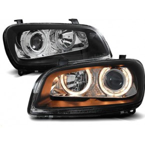 Тюнинг - комплект линзованных фар ангельские глазки Toyota RAV4 - 1 поколение