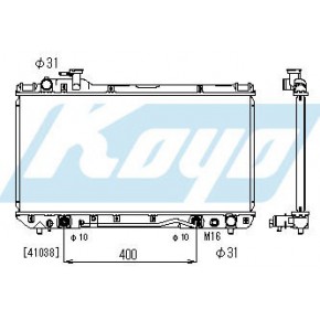 Радиатор охлаждения (автомат) 2 (2 ряд) Toyota RAV4 - 1 поколение