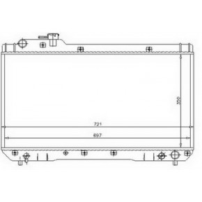 Радиатор охлаждения (механика) 2 Toyota RAV4 - 1 поколение