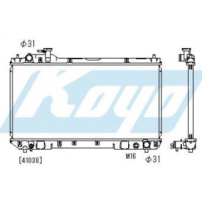 Радиатор охлаждения (механика) 2 Toyota RAV4 - 1 поколение