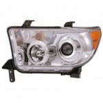 Тюнинг - комплект линзованных фар ангельские глазки с led (светодиоды) Toyota Sequoia / Tundra