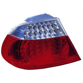 Задний фонарь внешний левый с led (светодиоды) красно - белый BMW E46 купе