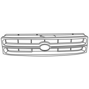Решетка радиатора черная Toyota Tercel /