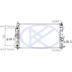 Радиатор охлаждения (автомат) (1.6 113л.с./1, 8 / 09 - 1.6 (автомат) с конд.) Chevrolet Cruze