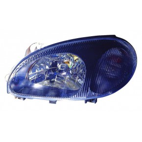 Левая фара под корректор внутри черная Chevrolet Lanos Daewoo Lanos