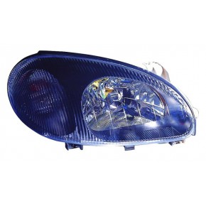 Правая фара под корректор внутри черная Chevrolet Lanos Daewoo Lanos