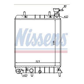 Радиатор охлаждения (механика) Hyundai Accent + ТАГАЗ