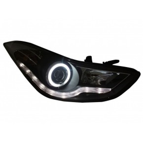 Тюнинг - комплект линзованных фар Hyundai Elantra / Avante - 5 поколение