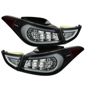 Тюнинг - комплект задних фонарей внешний + внутренний с led (светодиоды) Hyundai Elantra / Avante - 5 поколение