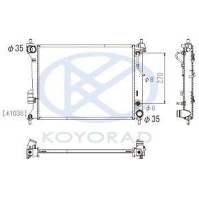 Радиатор охлаждения (автомат) Hyundai I20