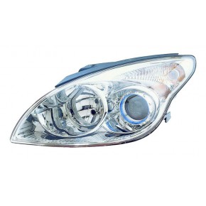 Левая фара под корректор внутри хром Hyundai I30 - 1 поколение