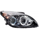 Правая фара под корректор внутри черная Hyundai I30 - 1 поколение