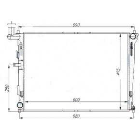 Радиатор охлаждения (механика) Hyundai I30 - 1 поколение