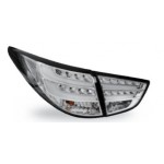 Тюнинг - комплект задних внешних + внутренних фонарей с led (светодиоды) внутри хром Hyundai IX35