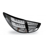 Тюнинг - комплект задних внешних + внутренних фонарей с led (светодиоды) внутри черн - хром Hyundai IX35