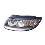 Левая фара +/- корректор внутри черная Hyundai Santa FE - 2 поколение
