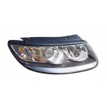Правая фара +/- корректор внутри черная Hyundai Santa FE - 2 поколение