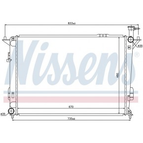 Радиатор охлаждения (бензин) (механика) Hyundai Santa FE - 2 поколение